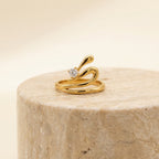 Elegant Gold-Tone Bow Rings for Women
