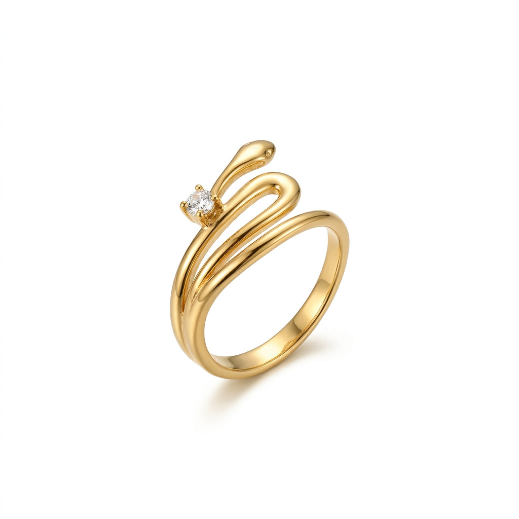 Elegant Gold-Tone Bow Rings for Women