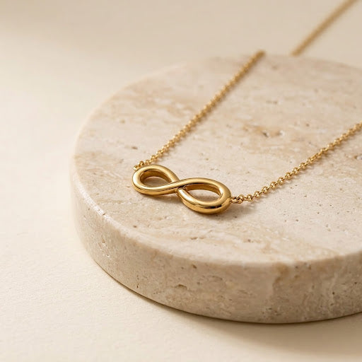 Gold Infinity Symbol Pendant Necklace