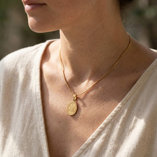 Gold Allah Pendant Necklace